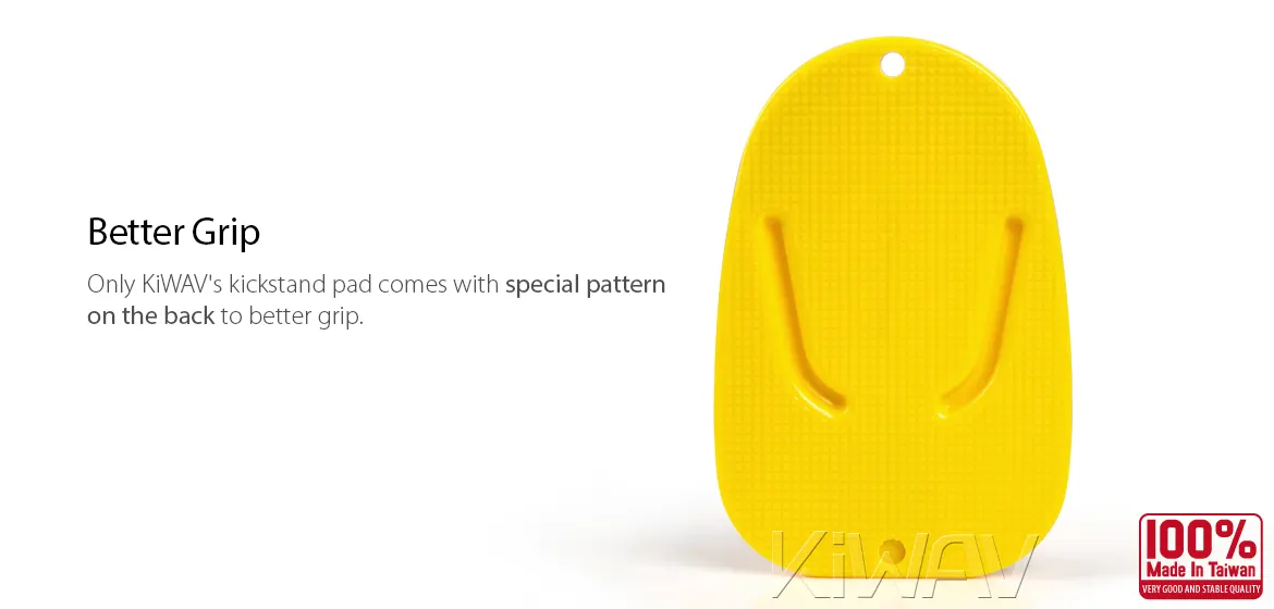 KiWAV motorcycle motorcross yellow kickstand pad