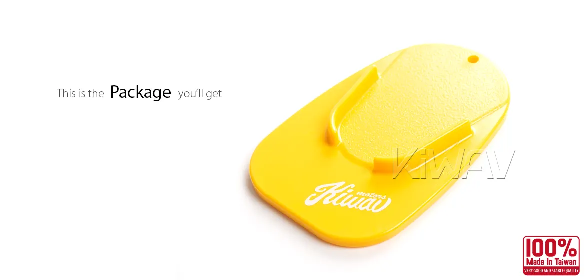 KiWAV motorcycle motorcross yellow kickstand pad