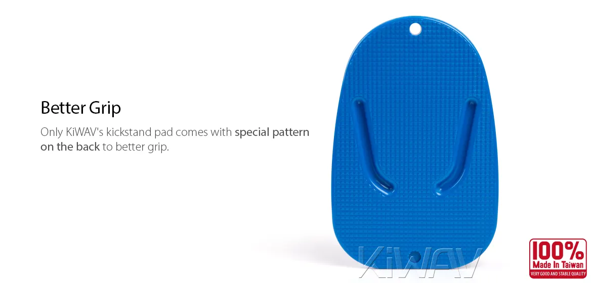 KiWAV motorcycle motorcross blue kickstand pad