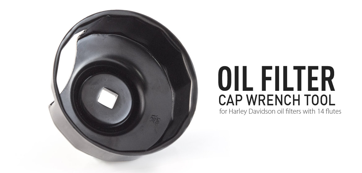 Oil Filter Cap Wrench for Harley Davidson with 76 x 14 flutes (crank sensor)