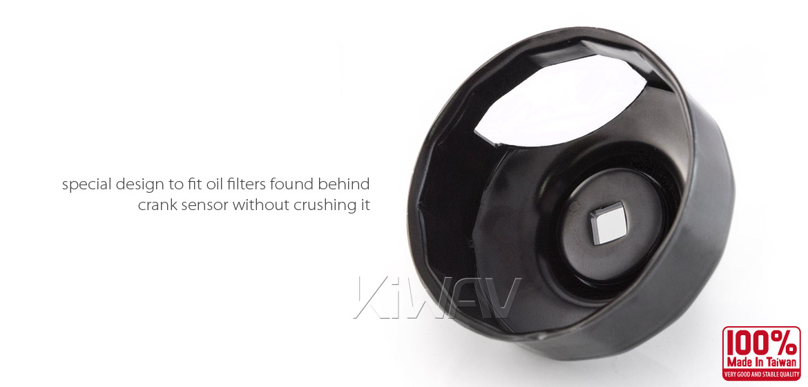 Oil Filter Cap Wrench for Harley Davidson with 76 x 14 flutes (crank sensor)