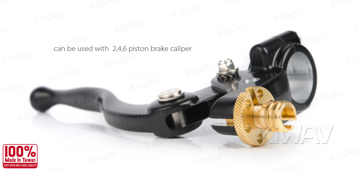 KiWAV Vintage hand control with mechanical clutch & hydraulic brake for 1 inch handlebar black