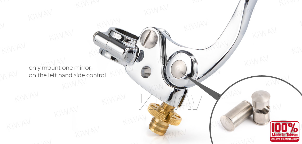 KiWAV Vintage hand control with mechanical clutch & hydraulic brake for 1 inch handlebar chrome