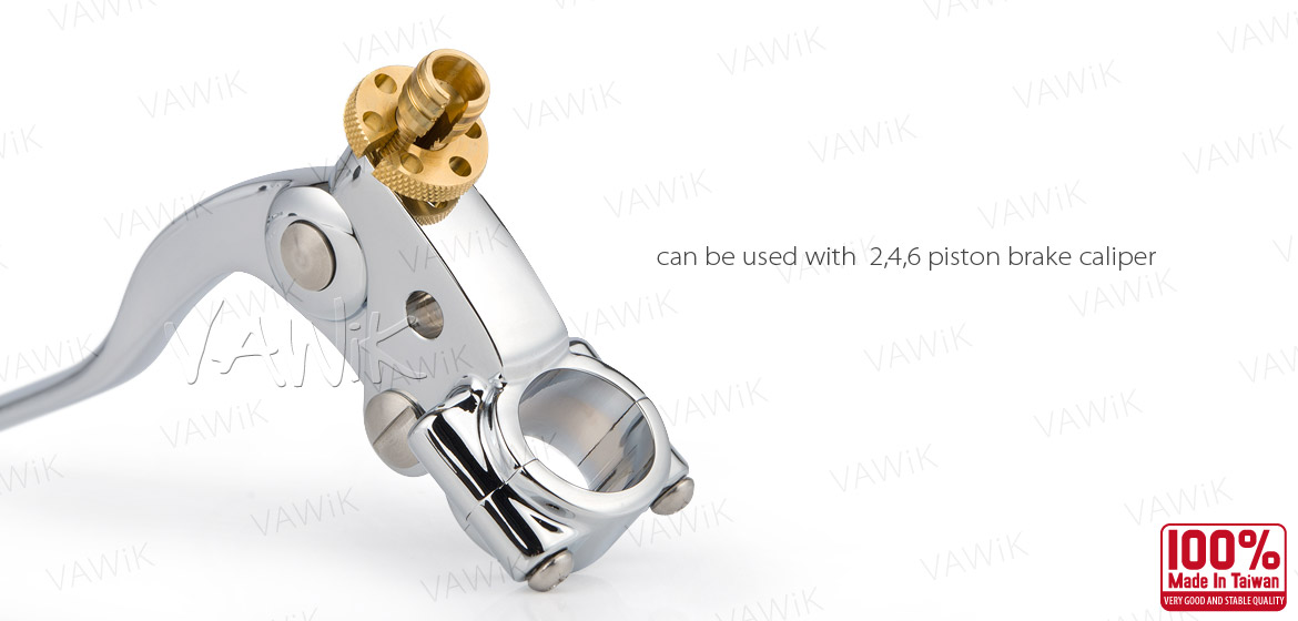 VAWiK Vintage hand control with mechanical clutch & hydraulic brake for 1 inch handlebar chrome