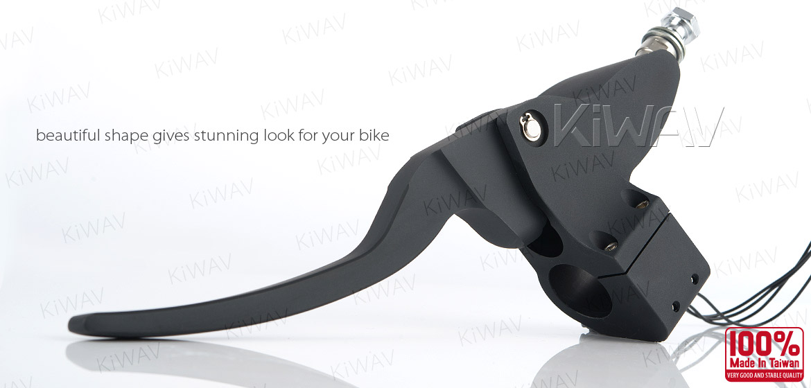 KiWAV Hydraulic Master Cylinder for dual-disc 5/8 bore with switch housing kit black