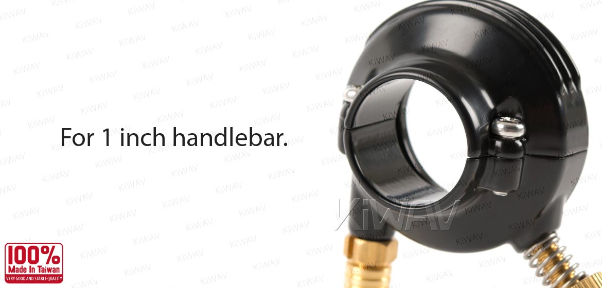 KiWAV Vintage single cable throttle housing for 1 inch handlebar black