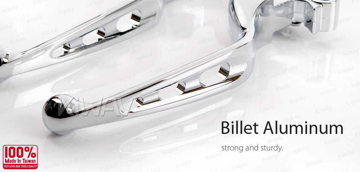KiWAV Aluminum Hand Control Brake Clutch Lever Chrome For Harley 2014-2016 Touring