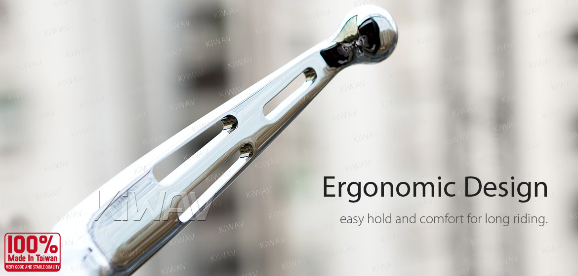 KiWAV hydraulic brake clutch hand control levers slotted cut 3 chrome harley davidson '14-'16 Touring models