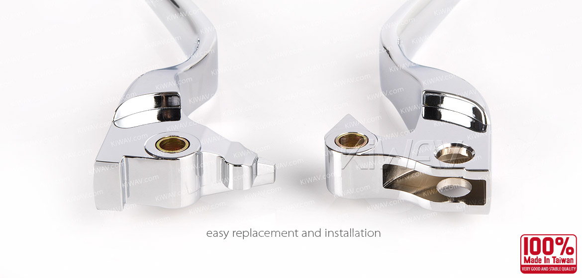 aluminum lever kit chrome oe replace 36700052 for Harley