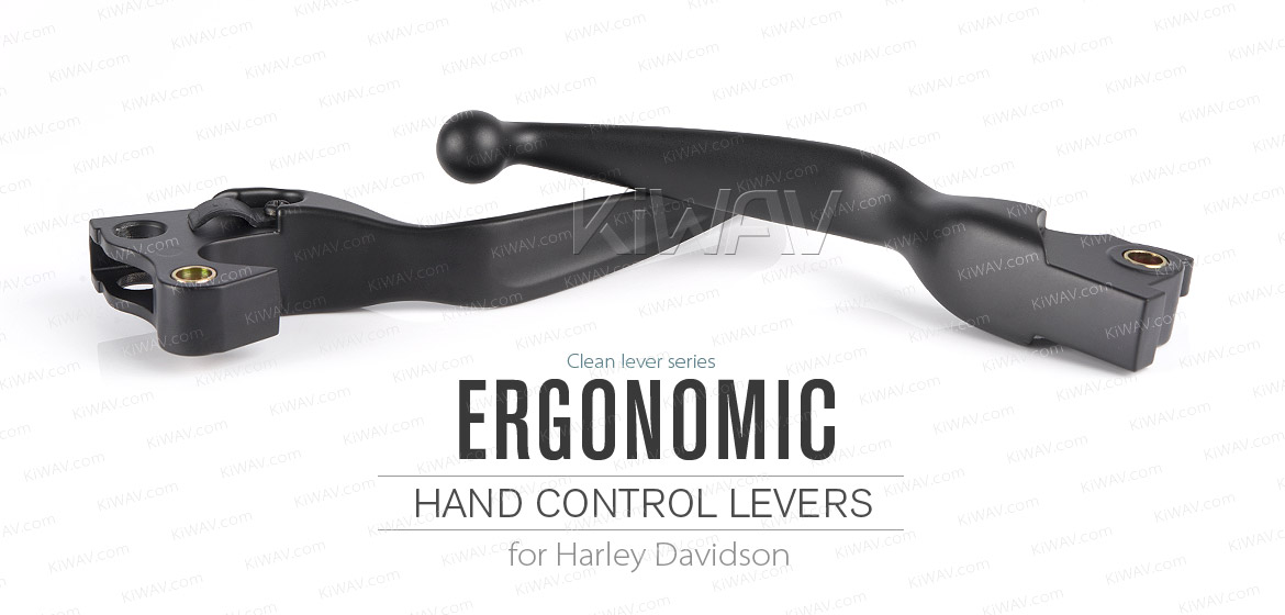 KiWAV brake clutch lever black harley davidson 2015~2014 sportster