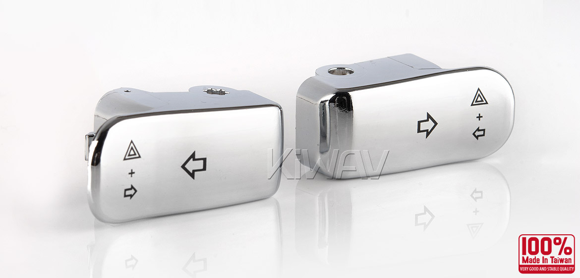 KiWAV - turn signal extension cap chrome for harley davidson 2015~1996