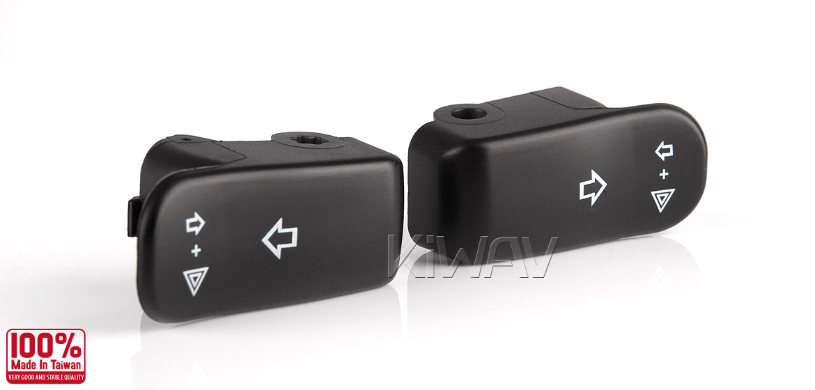KiWAV - turn signal extension cap black for harley davidson 2015~1996