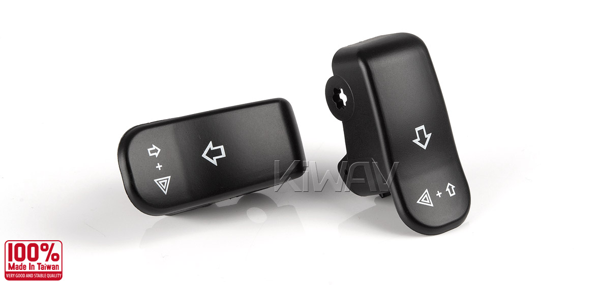 KiWAV - turn signal extension cap black for harley davidson 2015~1996