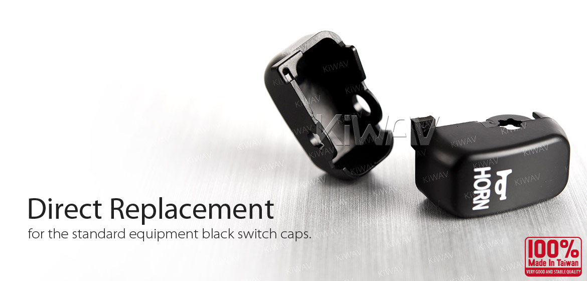 KiWAV switch caps black 6 pcs black for harley davidson 96up XL,XR Dyna FLHR 