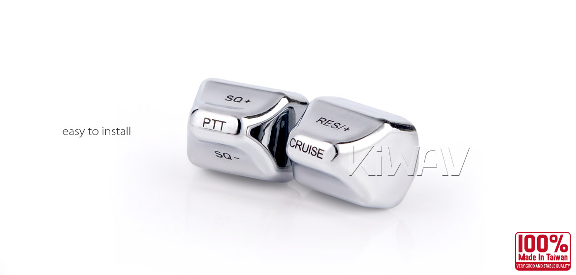 KiWAV - switch housing caps 11 pcs chrome for harley davidson Touring and CVO models 14~15