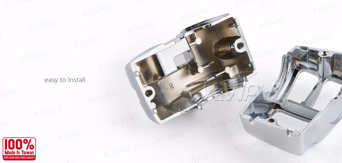 KiWAV switch housing cover chrome for harley davidson 2015 road king FLHR -3
