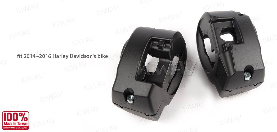 KiWAV switch housing cover black for harley davidson 2015 road king FLHR -2