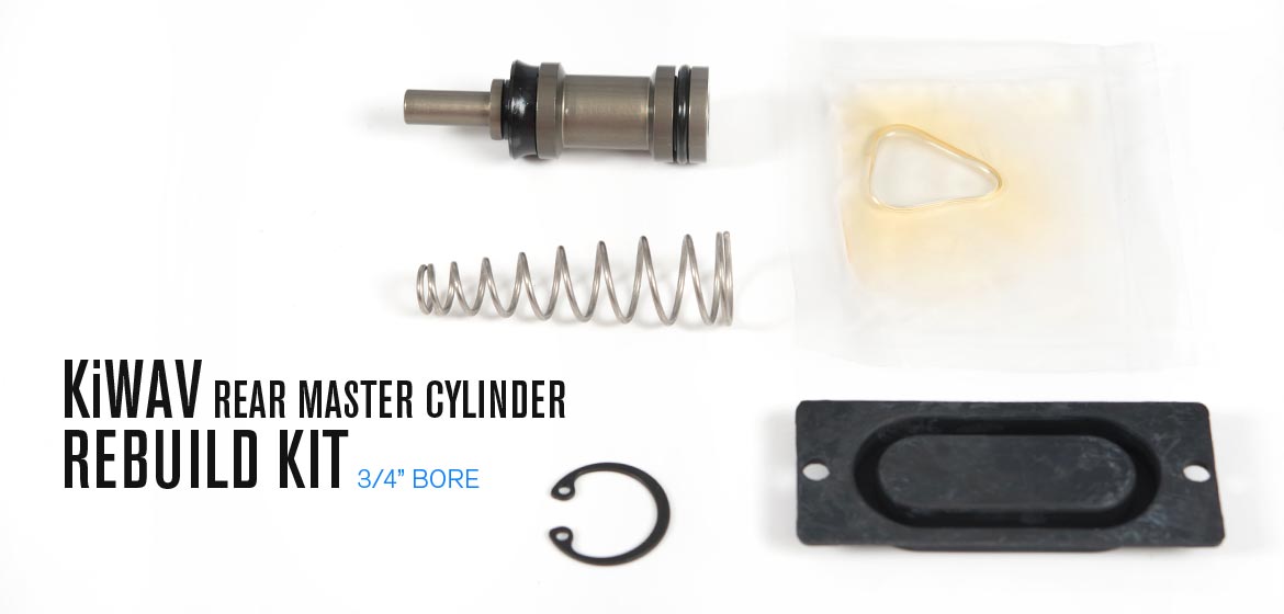 KiWAV rear master cylinder rebuild kit 3/4 inch bore