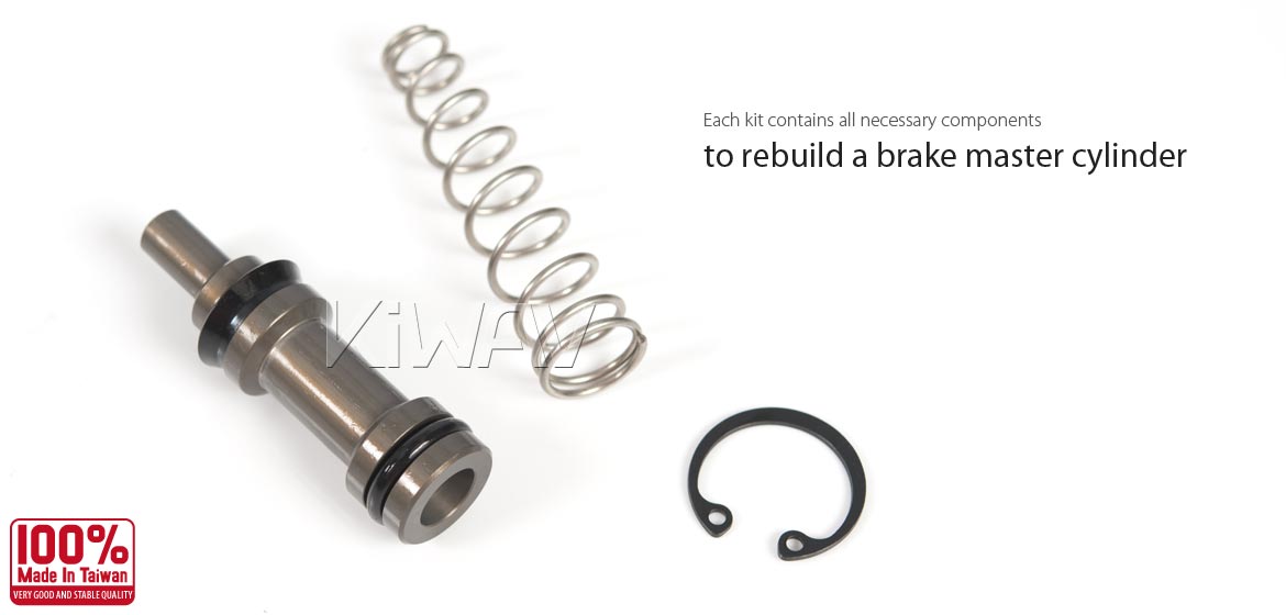 KiWAV rear master cylinder rebuild kit 3/4 inch bore