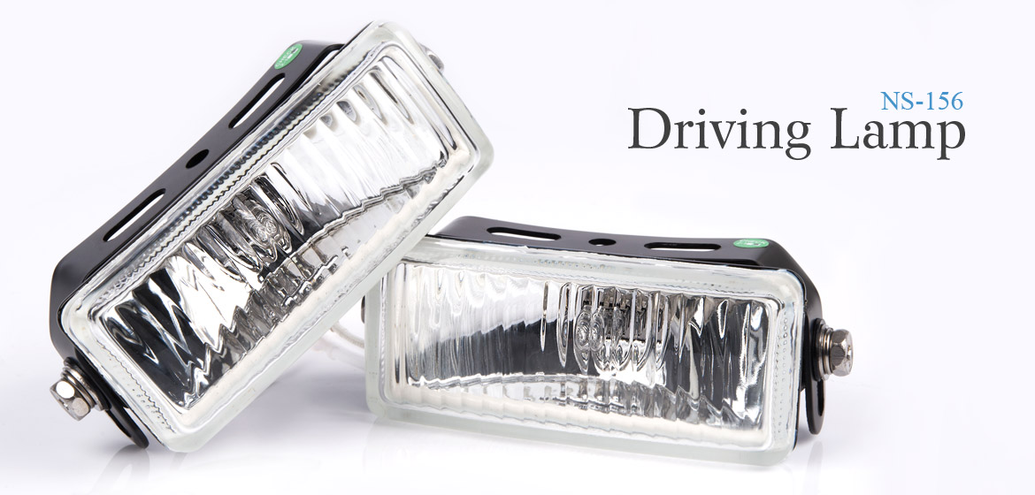 KiWAV Rectangular driving lamp NS-156 automotive auxiliary lighting with H3 bulb