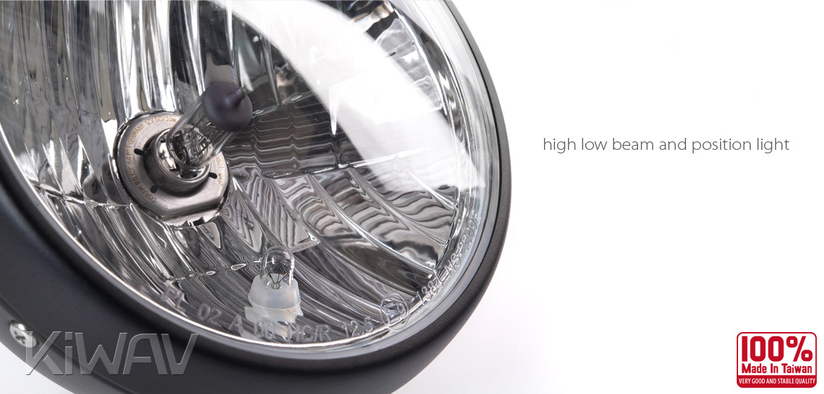 7 inch Headlamp with PC Lens NS-2209E black