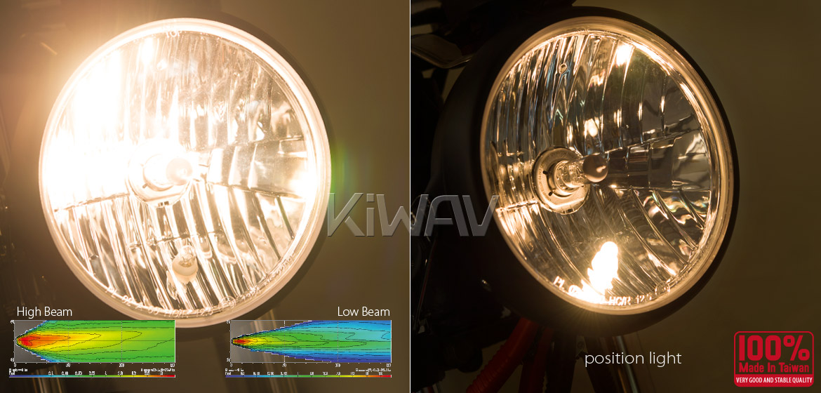 7 inch Headlamp with PC Lens NS-2209E black