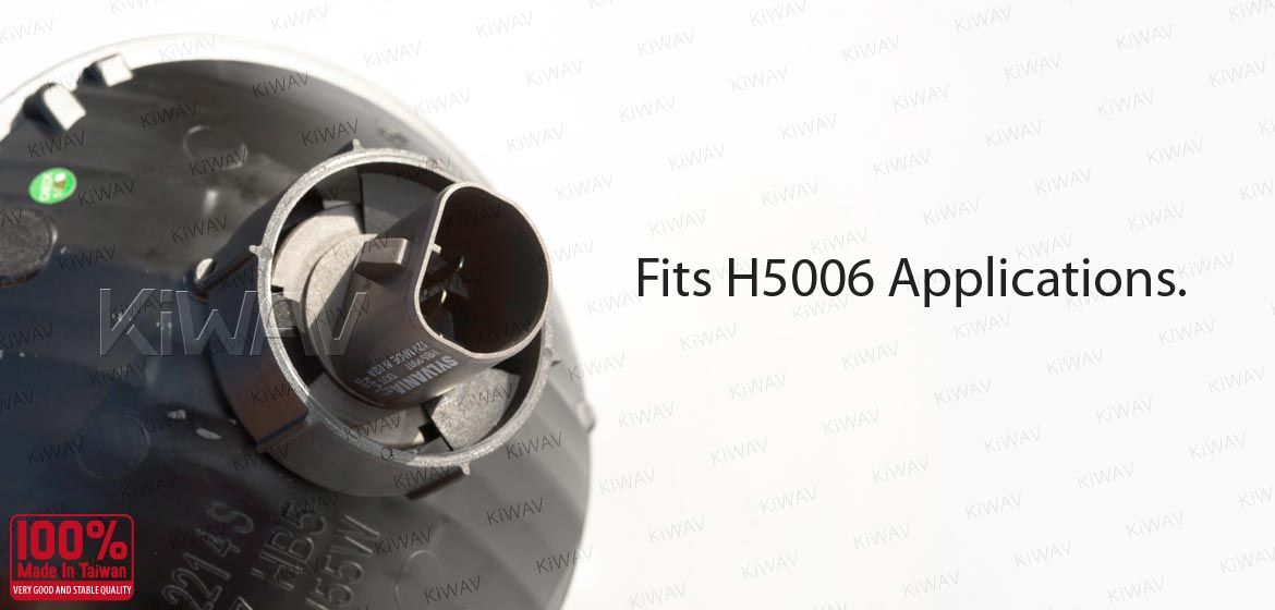 KiWAV 5-3/4 inch HB5 65/55W SAE headlight lens unit