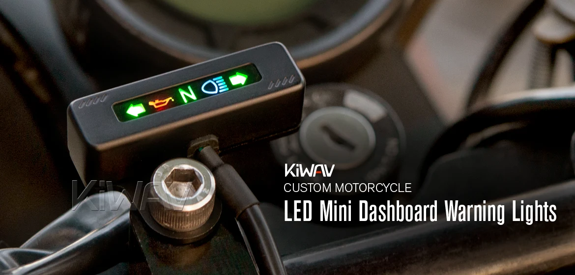 電装と配線: カスタムバイク用ミニLEDインジケーター マットブラック