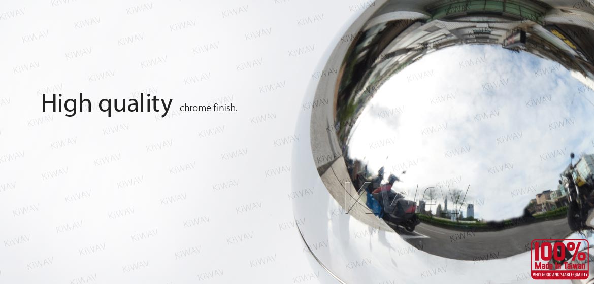 KiWAV 5-3/4 inch bottom mount motorcycle headlight bucket chrome