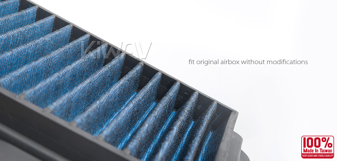 KiWAV Magazi Air Filter for Suzuki SV1000 03-04, SV1000S 03-07, SV650S 03-09, SV650 03-09