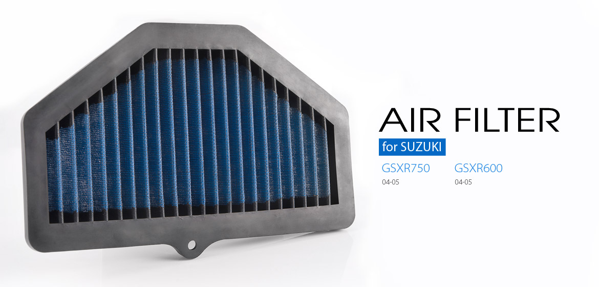 KiWAV Magazi Air Filter for Suzuki GSXR750 04-05, GSXR600 04-05