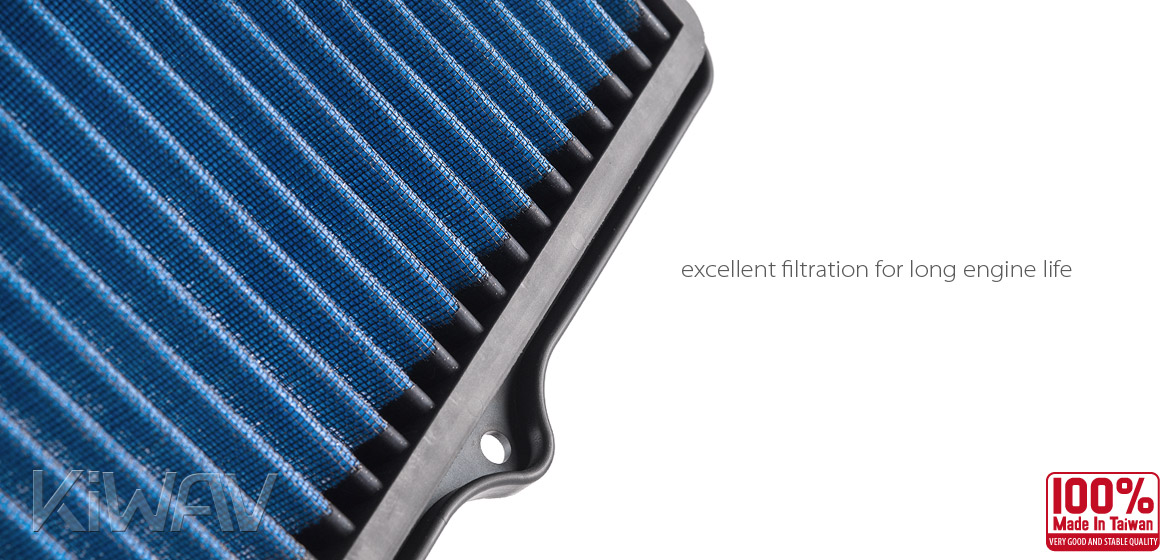 KiWAV Magazi Air Filter for Suzuki GSXR750 04-05, GSXR600 04-05