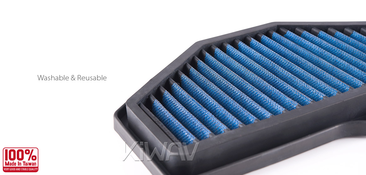 KiWAV Magazi Air Filter for Suzuki GSXR750 04-05, GSXR600 04-05