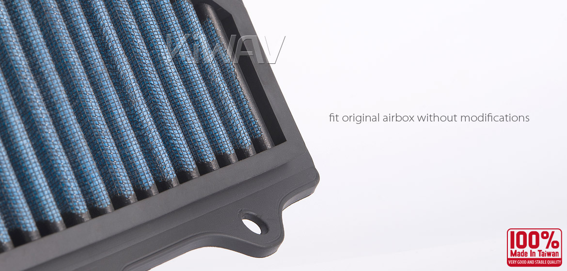 KiWAV Magazi Air Filter for Suzuki GSR750 11-13,GSR600 06-11