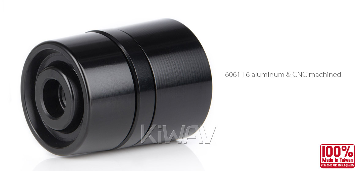 Magazi motorcycle black CNC aluminum bar ends rubber mount two-tone color style universal-02