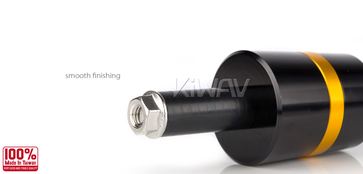 Magazi motorcycle gold CNC aluminum bar ends rubber mount two-tone color style universal-05