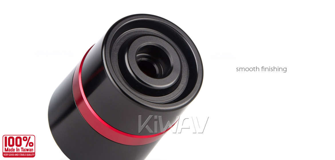 Magazi motorcycle red CNC aluminum bar ends rubber mount two-tone color style universal-03