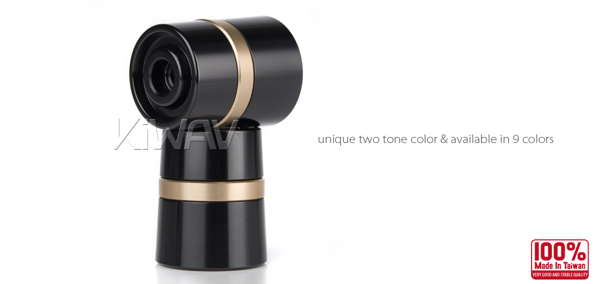 Magazi motorcycle titanium gold CNC aluminum bar ends rubber mount two-tone color style universal-03