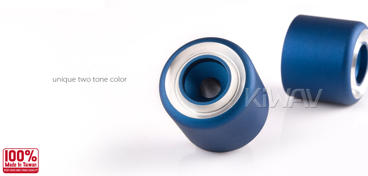 Magazi motorcycle blue CNC aluminum bar ends rubber mount universal fit 7/8inch 1inch handlebar-04