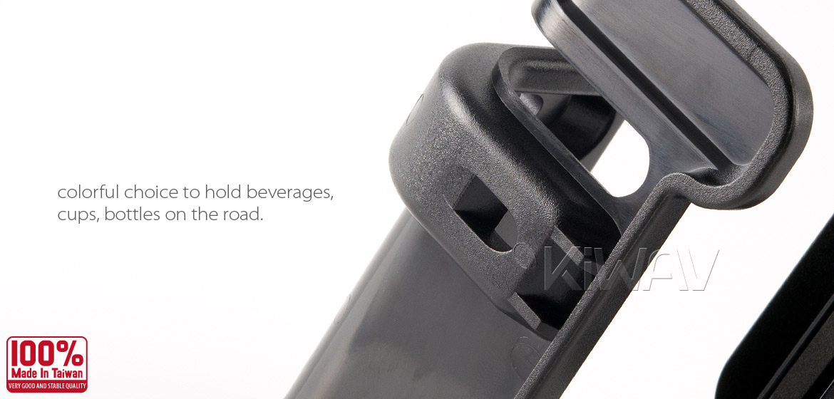 Magazi Motorcycle blue Drink Holder for Motorcycle ATV Scooter black