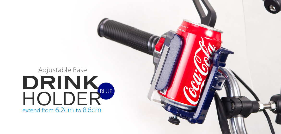 Magazi Motorcycle blue Drink Holder for Motorcycle ATV Scooter blue