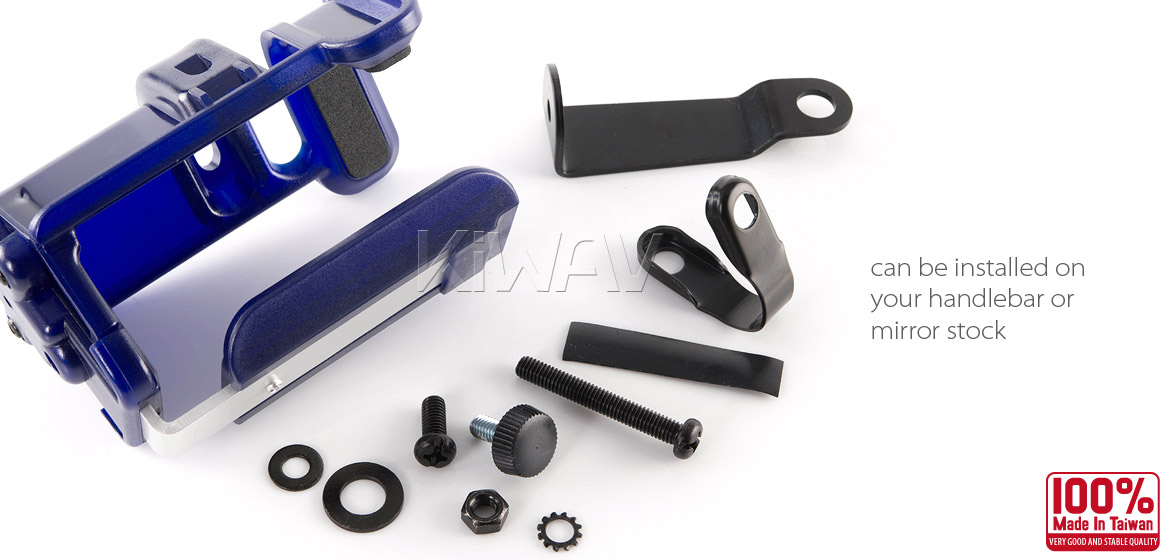Magazi Motorcycle blue Drink Holder for Motorcycle ATV Scooter blue