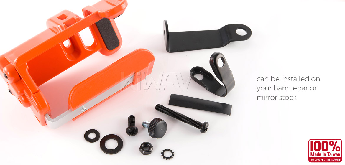 Magazi Motorcycle orange Drink Holder for Motorcycle ATV Scooter orange