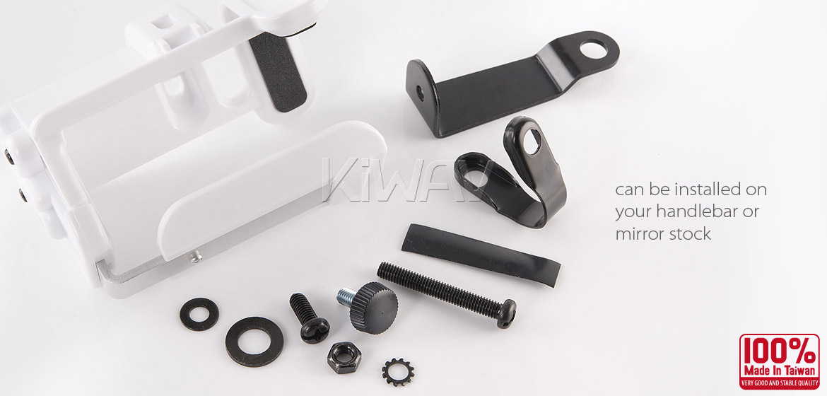 Magazi Motorcycle white Drink Holder for Motorcycle ATV Scooter white