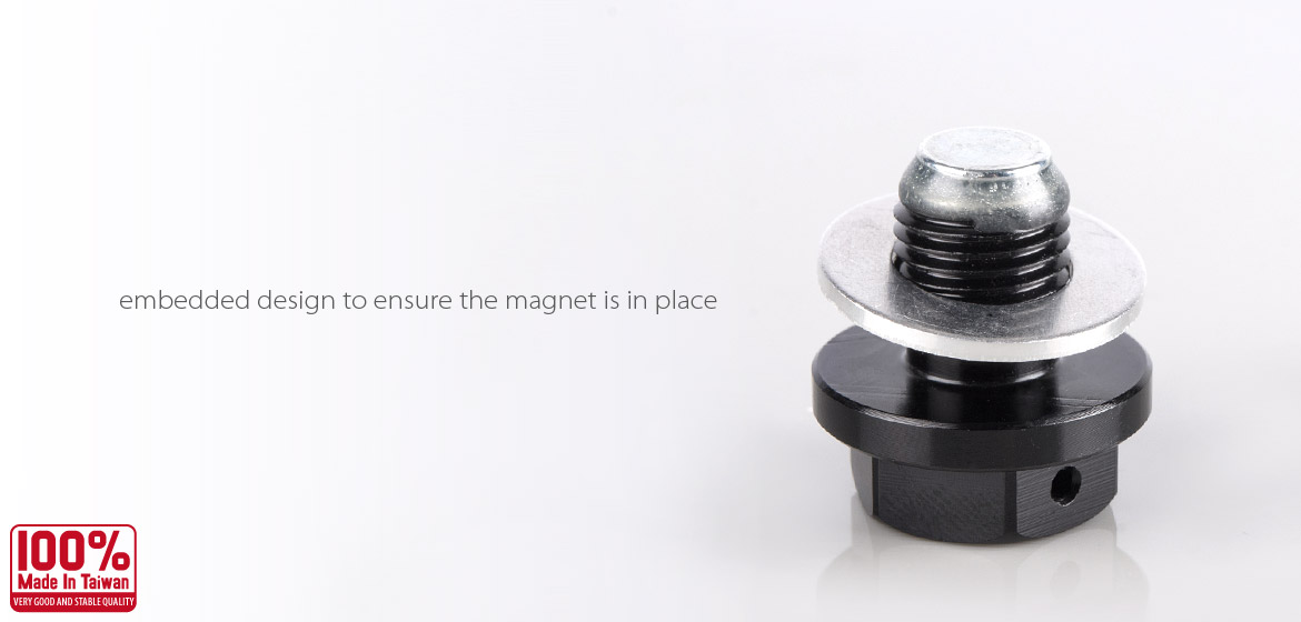 Magazi oil drain plug black M12 x P1.25 fit TOYOTA, NISSAN,DAIHATSU