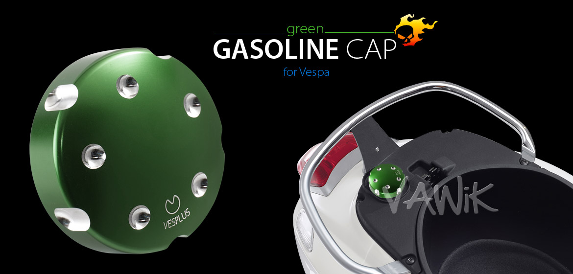 VAWiK Vespa CNC Anodizing Aluminum Alloy 6061 Oil Cap green