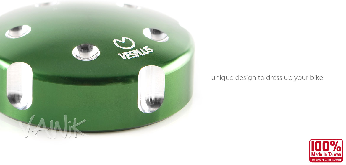 VAWiK Vespa CNC Anodizing Aluminum Alloy 6061 Oil Cap green