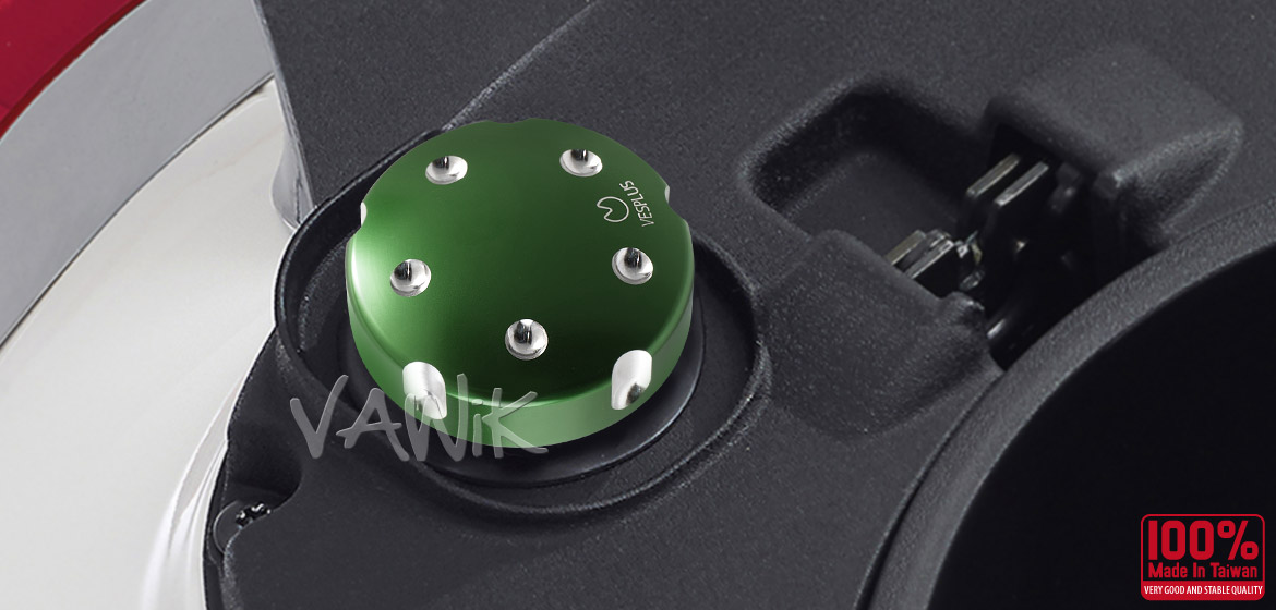 VAWiK Vespa CNC Anodizing Aluminum Alloy 6061 Oil Cap green