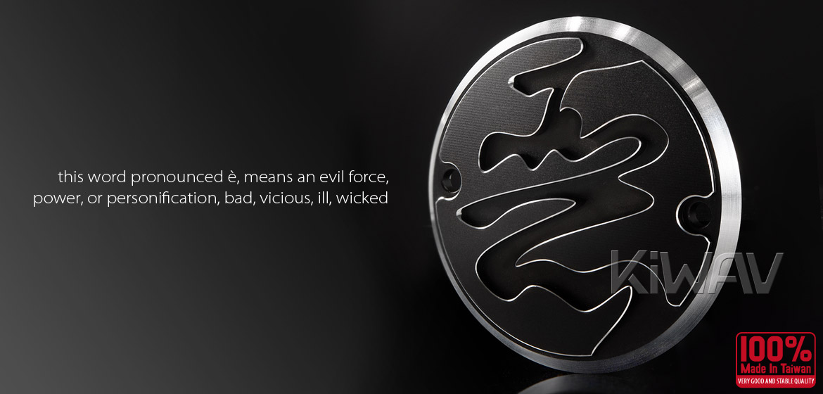 VAWiK CNC Calligraphy contrast cut 2 hole point cover for Harley XL 04-13