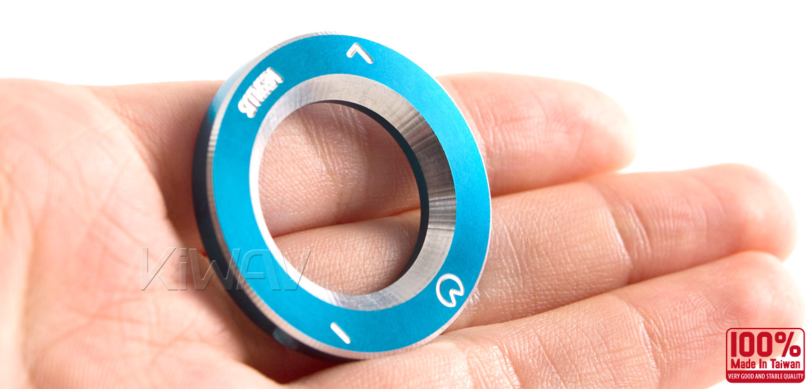 VAWiK CNC Anodizing Aluminum Alloy 6061 steering lock trim for Vespa LX S ET4 GTS GTV blue